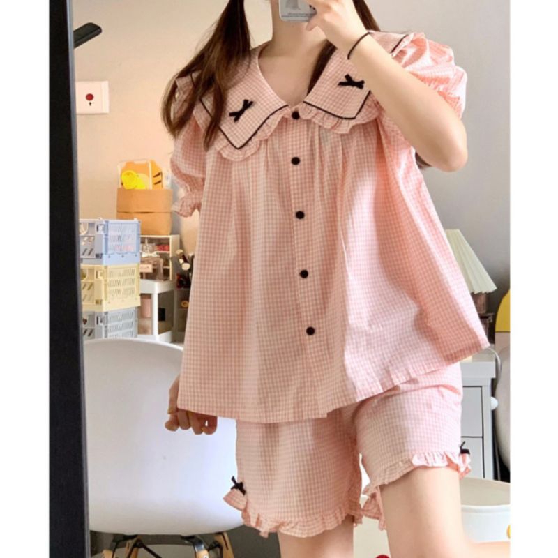 Áo ngủ babydoll ren